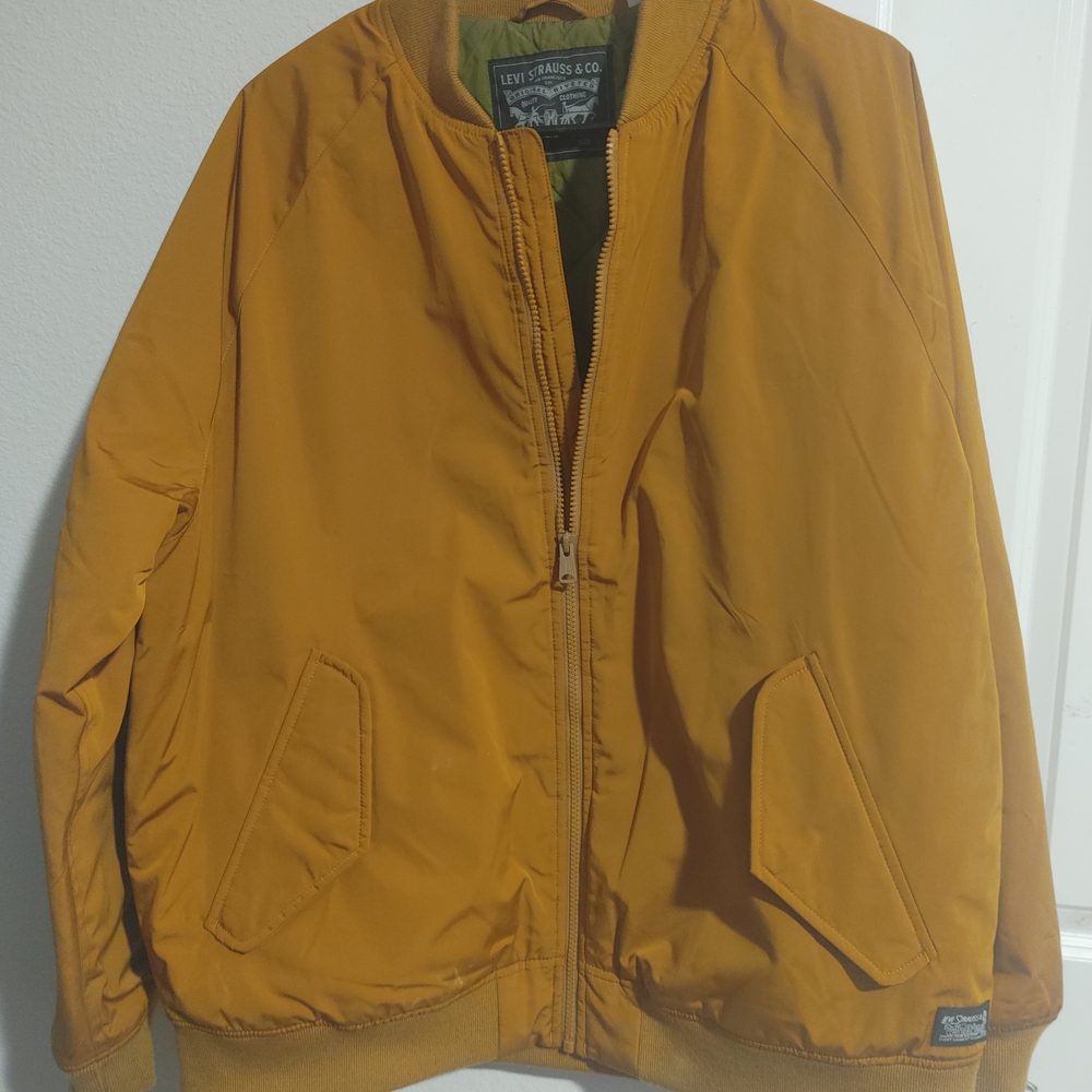 Levi's Men's Mustard Bomber Jacket